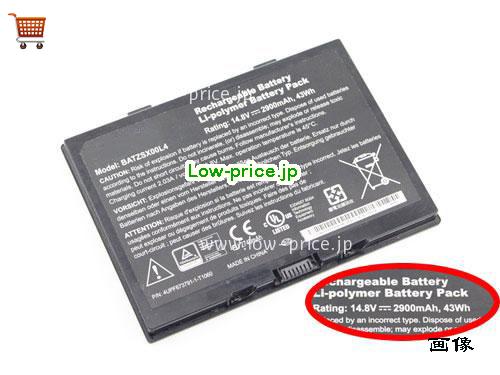 MOTION BATZSX00L4 
バッテリー 2900mAh, 43Wh  14.8V Black Li-ion