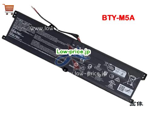 MSI BTY-M5A 
バッテリー 4200mAh, 65Wh  15.48V Black Li-ion
