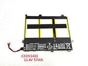  ASUS 0B200-01600000 バッテリー, Li-ion 11.4V 4840mAh, 57Wh  NASC31N143157WHB3
