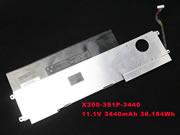  HASEE X300-3S1P-3440 バッテリー, Li-ion 11.1V 3440mAh NHEX3003S1P3440B6