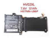  HP hv02xl バッテリー, Li-ion 7.6V 32Wh NHPHV02XL32WHB4