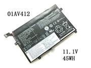  LENOVO 01AV412 バッテリー, Li-ion 11.1V 4050mAh, 45Wh  NLV01AV41245WHB6