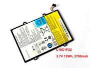  LENOVO L10C1P22 バッテリー, Li-Polymer 3.7V 3700mAh, 13Wh  NLVA10713WHB1