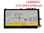  LENOVO 1ICP4/83/103-2 バッテリー, Li-Polymer 3.7V 6760mAh, 25Wh  NLVL13M2P2225WHB6