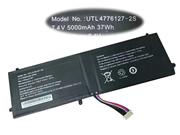  UTL UTL4776127-2S バッテリー, Li-Polymer 7.4V 5000mAh, 37Wh  NUTL47761272S37WHB2