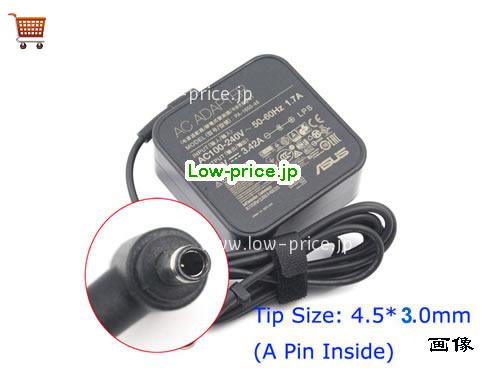 ASUS 19V3.42A ACアダプター, 19V 3.42A 19V3.42A ラップトップACアダプター, ASUS19V3.42A-4.5x3.0mm-SQ