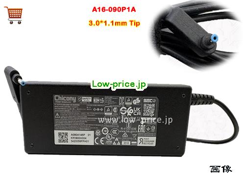 Chicony 19V4.74A ACアダプター, 19V 4.74A 19V4.74A ラップトップACアダプター, CHICONY19V4.74A90W-3.0x1.1mm-A16-090P1A