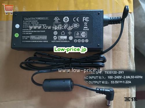 EDAC 53.5V1.22A ACアダプター, 53.5V 1.22A 53.5V1.22A ラップトップACアダプター, EDAC53.5V1.22A65W-5.5x2.1mm