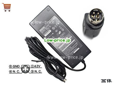 EPSON 42V1.38A ACアダプター, 42V 1.38A 42V1.38A ラップトップACアダプター, EPSON42V1.38A58W-4PIN