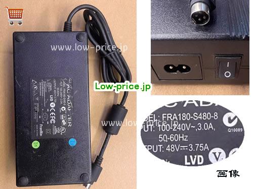 FRANMAR FRA180-S480-8 ACアダプター, 48V 3.75A FRA180-S480-8 ラップトップACアダプター, FRANMAR48V3.75A180W-4Pins-SZXF