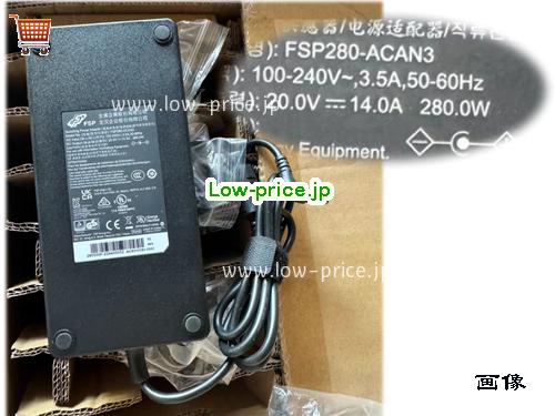 FSP 20V14A ACアダプター, 20V 14A 20V14A ラップトップACアダプター, FSP20V14A280W-5.5x2.5mm