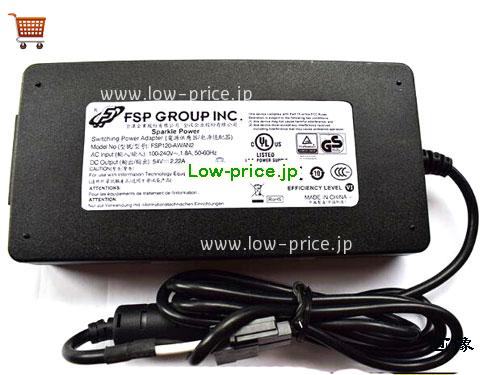 FSP 54V2.22A ACアダプター, 54V 2.22A 54V2.22A ラップトップACアダプター, FSP54V2.22A120W-2PIN
