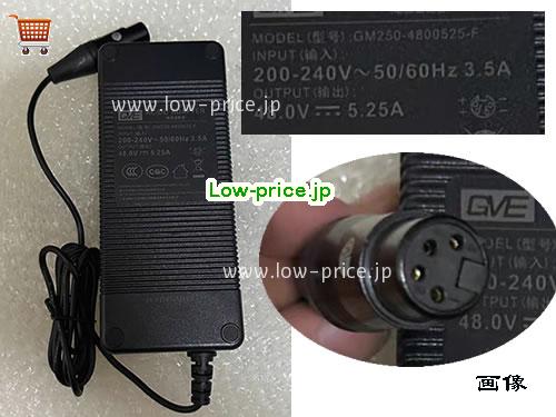 GVE 48V 5.25A ラップトップACアダプター