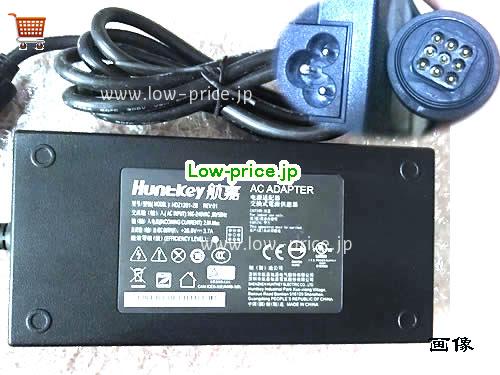 Huntkey 28.8V3.7A ACアダプター, 28.8V 3.7A 28.8V3.7A ラップトップACアダプター, HUNTKEY28.8V3.7A106.56W-Round9pin