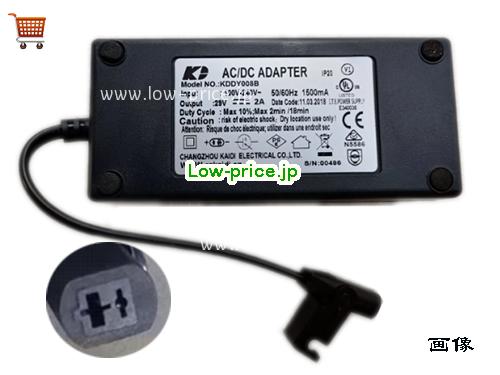 KAIDI 29V2A ACアダプター, 29V 2A 29V2A ラップトップACアダプター, KAIDI29V2A58W-2Prong
