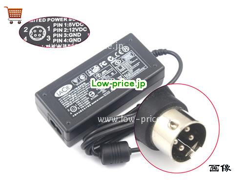LACIE 12V2A ACアダプター, 12V 2A 12V2A ラップトップACアダプター, LACIE12V2A24W-4pin