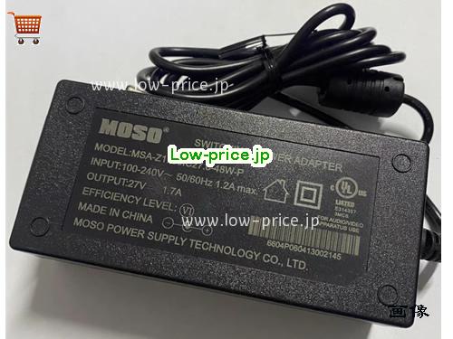 MOSO 27V1.7A ACアダプター, 27V 1.7A 27V1.7A ラップトップACアダプター, MOSO27V1.7A48W-5.5x2.1mm