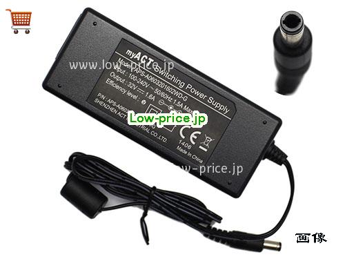 myACT 32V1.6A ACアダプター, 32V 1.6A 32V1.6A ラップトップACアダプター, MYACT32V1.6A51.2W-5.5x2.5mm
