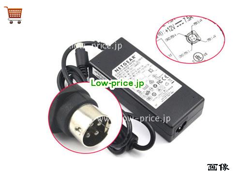 NETGEAR 12V7.5A ACアダプター, 12V 7.5A 12V7.5A ラップトップACアダプター, NETGEAR12V7.5A90W-4pin