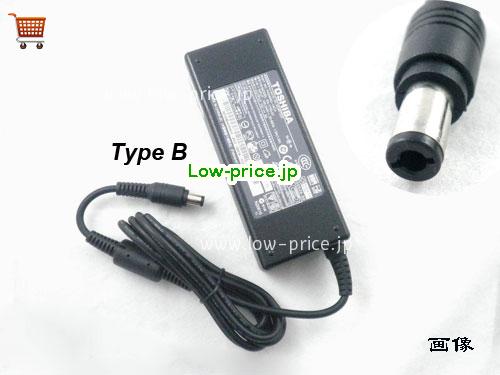 TOSHIBA G71C0000D110 ACアダプター, 15V 5A G71C0000D110 ラップトップACアダプター, TOSHIBA15V5A75W-6.0x3.0mm-TYPE-B
