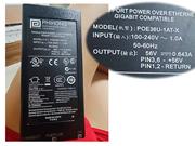 オリジナル PHIHONG POE36U-1AT-X ACアダプター  PHIHONG56V0.643A36W-1ATX-POE
