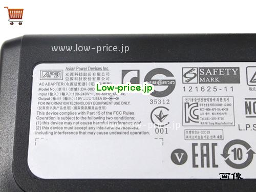 画像 3 APD APD  19V 1.58A ラップトップACアダプター APD19V1.58A30W-5.5x1.7mm 