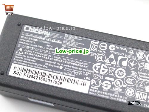 画像 3 CHICONY CHICONY  19V 1.58A ラップトップACアダプター CHICONY19V1.58A30W-4.8x1.7mm 