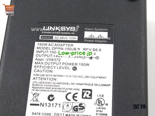 画像 3 CISCO CISCO DPSN-150JB B REV S6.0 ACアダプター, 48V 3.125A DPSN-150JB B REV S6.0 ラップトップACアダプター CISCO48V3.125A150W-6.2x1.8mm 