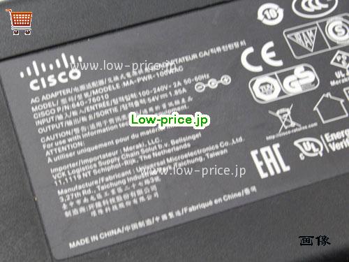 画像 4 CISCO CISCO CS1400476 ACアダプター, 54V 1.85A CS1400476 ラップトップACアダプター CISCO54V1.85A100W-6.0x3.0mm 