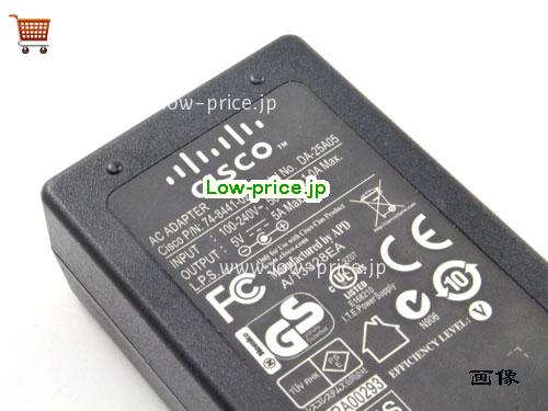 画像 4 CISCO CISCO 741844102 ACアダプター, 5V 5A 741844102 ラップトップACアダプター CISCO5V5A25W-5.5x2.5mm 