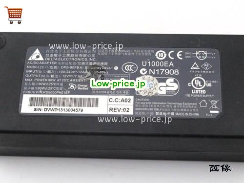 画像 3 DELTA DELTA  12V 7.5A ラップトップACアダプター DELTA12V7.5A90W-4PIN-LFRZ 