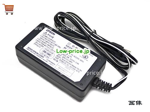 画像 2 EPSON EPSON A110E ACアダプター, 24V 0.8A A110E ラップトップACアダプター EPSON24V0.8A19.2W-6.5x4.0mm-220V 