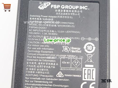 画像 3 CISCO CISCO 34-100030-01 ACアダプター, 12V 3.33A 34-100030-01 ラップトップACアダプター FSP12V3.33A40W-5.5x2.5mm 