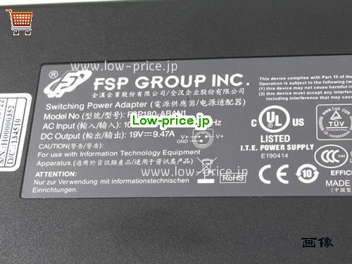 画像 3 FSP FSP FSP180-ABAN1 ACアダプター, 19V 9.47A FSP180-ABAN1 ラップトップACアダプター FSP19V9.47A180W-3PIN 