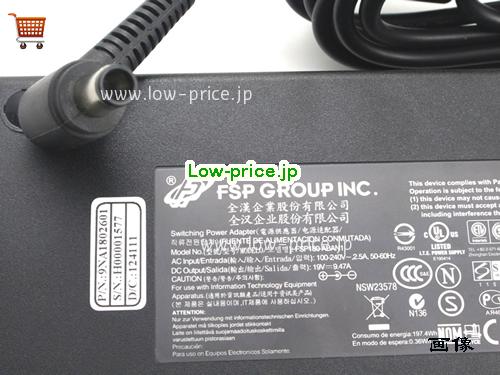 画像 3 FSP FSP FSP180-ABAN1 ACアダプター, 19V 9.47A FSP180-ABAN1 ラップトップACアダプター FSP19V9.47A180W-7.4X5.0mm-no-pin 