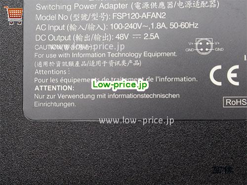 画像 2 FSP FSP FSP120-AFAN2 ACアダプター, 48V 2.5A FSP120-AFAN2 ラップトップACアダプター FSP48V2.5A120W-4Pin-Thin 