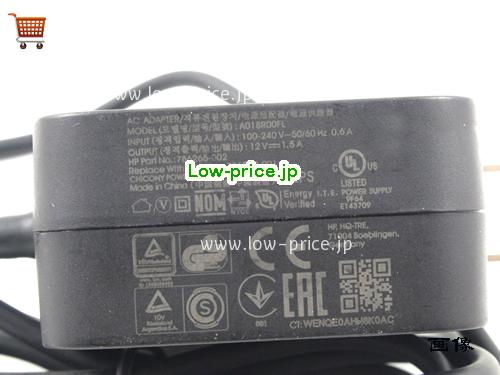 画像 3 HP HP A018R00FL ACアダプター, 12V 1.5A A018R00FL ラップトップACアダプター HP12V1.5A18W-NEW-US 