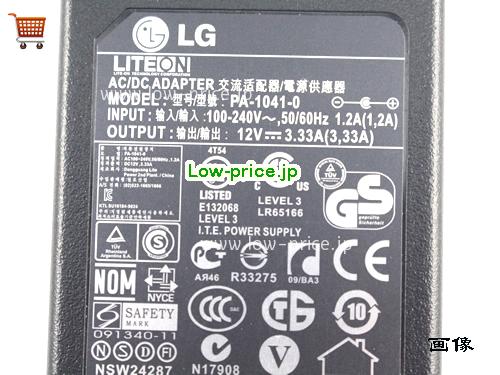 画像 4 LG LG  12V 3.33A ラップトップACアダプター LG12V3.33A40W-6.5x4.0mm 