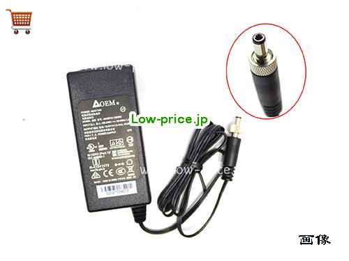 画像 1 OEM OEM  12V 3.34A ラップトップACアダプター OEM12V3.34A40W-5.5x2.5mm-Metal 