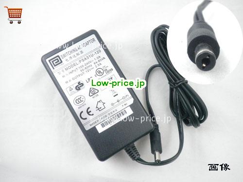 画像 1 PHIHONG PHIHONG PSA31U-120 ACアダプター, 12V 2.5A PSA31U-120 ラップトップACアダプター PHIHONG12V2.5A30W-5.5x2.5mm 