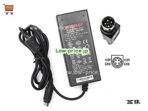 画像 1 POSIFLEX POSIFLEX 21972061122 ACアダプター, 12V 5A 21972061122 ラップトップACアダプター POSIFLEX12V5A60W-4Pin 