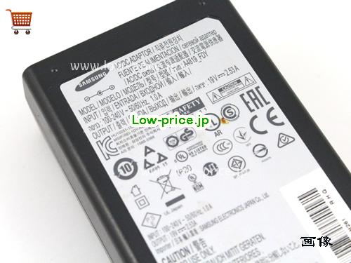 画像 3 SAMSUNG SAMSUNG A4819_RDY ACアダプター, 19V 2.53A A4819_RDY ラップトップACアダプター SAMSUNG19V2.53A48W-6.5x4.4mm 