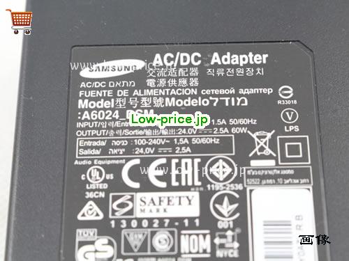 画像 3 SAMSUNG SAMSUNG  24V 2.5A ラップトップACアダプター SAMSUNG24V2.5A60W-6.4x4.4mm 