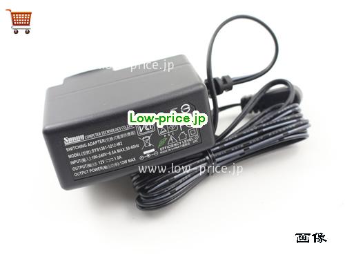 画像 1 SUNNY SUNNY SYS1381-1212-W2 ACアダプター, 12V 1A SYS1381-1212-W2 ラップトップACアダプター SUNNY12V1A12W-5.5x2.5mm-US 